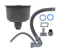 Jelquix Durable Mini Round Stainless Steel Basin with Splash Proof Design for Bar Sink, 30cm Diameter, for Small Spaces