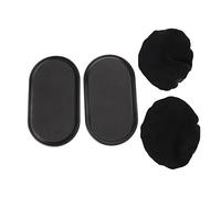 Jelquix Exercise Gliding Disc Lightweight Wear Resistant for Home Gym Yoga Pilates 2 Pack (Black)