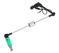 Jelquix Fishing Bite Alarm Device with LED Light, Durable Stainless Steel and Plastic, Reliable Fish Indicator for Lake Fishing, 22.5cm, Red (Green)