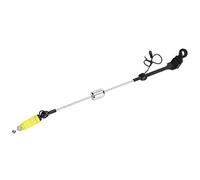 Jelquix Fishing Bite Alarm Device with LED Light, Durable Stainless Steel and Plastic, Reliable Fish Indicator for Lake Fishing, 22.5cm, Red (Yellow)