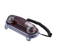 Jelquix Flash Antique Telephone Hanging Phone with Blue Backlight for Wall Decor Ergonomic Design 1PC Plastic 195 X 80mm