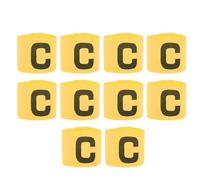 Jelquix Football Header Armband Elastic Nylon for Exciting Game Football Soccer Running,10Pcs Yellow Pink C Word Armband for Sports Trends (Yellow)