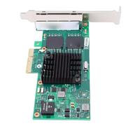 Jelquix Gigabit Ethernet Network Card, 4 Port PCIe 2.1 X4 Adapter, 350AM4 Chipset Device with Low Profile Bracket, Ideal for Desktop PC, Server & Industrial Application