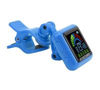 Jelquix Guitar Clamp/Holder-on Tuner USB Rechargeable Built-in Battery for Violin Ukulele AT102 Compact High Definition Color Screen for Music Enthusiasts (AT-102 blue)