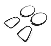 Jelquix Headlight Tail Light Surround Cover Trims, Stylish and Durable Fit for Mini Fit for S JCW 2007-2015, 4Pcs Glossy Black, Replacement Part for R56 R57 R58 R59, for All 2Gen Models
