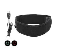 Jelquix Heating Head Belt Carbon Fiber 3 Gears Temperature Adjustment for Pain Relief Fast Heating Speed Black 26.4 X 2.4in for Tension Headaches
