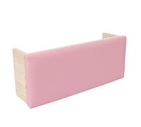Jelquix Jelquix Soft PU Leather Nail Arm Rest Cushion Ergonomic Hand Pillow for Nail Art Salon and Home DIY Technician Use, Log Size 12.0x4.7x3.3in for Home Salon (Pink) (Pink)