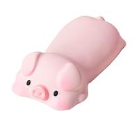 Jelquix Keyboard Wrist Rest Comfortable Cartoon Animal Style Fatigue Relief Pad for Home Office Game, Soft PU Wrist Support for Friends and Family (Pink Pig)