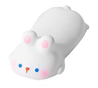 Jelquix Keyboard Wrist Rest Comfortable Cartoon Animal Style Fatigue Relief Pad for Home Office Game, Soft PU Wrist Support for Friends and Family (White Rabbit)