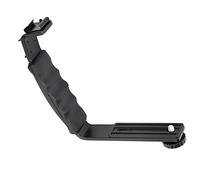 Jelquix L-Shaped Stabilizer Bracket with Cold Shoe, Durable and Comfortable Handheld Stabilizer for OM 4/Osmo Mobile 2/3, Metal Construction, 5.5 X 4. in