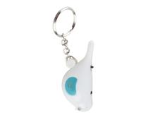Jelquix LED Whistle Key Finder Intelligent Voice Control Keychain for Finding Keys Easily, Exquisite and Durable Design for Home and Office Use (White)