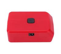 Jelquix LED Work Light Battery Adapter, Industrial Red Impact Proof Housing Charger Adapter with 140LM LED and Dual USB Charger 1A 2A, for 18V Lithium Battery to Power Tools and Devices