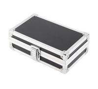 Jelquix Machine Storage Box Durable Aluminum Case for Makeup Tools Jewelry, Portable Hard Briefcase for Crafters Artists, Size 7.1 X 4.3 X 2.3 Inches