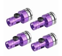 Jelquix Magnetic Body Post Mount 4PCS Aluminum for SCX10 4WD 1:10 RC Car, Durable Smooth Metal Surface, for Electric RC Car Enthusiasts, Aluminum Yellow/Black/Purple 8.7 * 4.3 Inches (Purple)
