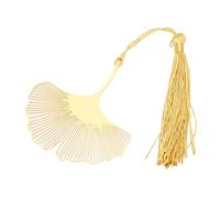 Jelquix Metal Leaf Bookmark Exquisite Hollow Out Gold Leaf Bookmark for Book Lovers Writers Readers, s for DIY Inspiration, 1 Piece (Ginkgo)