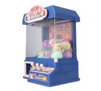 Jelquix Mini Doll Grabber Machine Cool Light Music Eggshell Grabber Game Toy for Party, Improve Eye Hand Coordination Fine Motor Skills, for Adults and Kids, Material ABS Electronic Components (Blue)