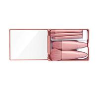 Jelquix Mini Make Up Brush Set Soft Portable Complete Function for Travel Artificial Fiber Compact Cosmetic Brush Set for Makeup on the Go