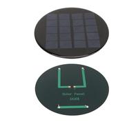 Jelquix Mini Round Solar Cell Panel Lightweight 5V 1.1W for Eco-Friendly Energy Solutions Camping Polycrystalline Silicon Module
