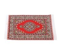 Jelquix Miniature Exquisite Silk Dollhouse Carpet Beautifully Woven for Doll House Decoration Perfect for 1:12 Miniature Dollhouse/Colorful Living Atmospheres (lure)