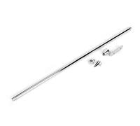 Jelquix Motorcycle Flagpole Universal Stainless Steel Mount Flag Pole for Rear Fit for Seat Luggage Rack Car Black Silver 1 X Motorcycle Flagpole 3 X Accessories (Electroplated)