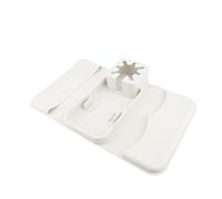 Jelquix Multifunctional Food Grade Silicone Couch Cup Holder, Sofa Armrest Tray, Living Room Tray with Pockets for Drinks, Phone, Remote Control, Snacks, Tablets, Pens & Glasses (Beige)