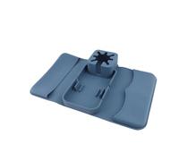 Jelquix Multifunctional Food Grade Silicone Couch Cup Holder, Sofa Armrest Tray, Living Room Tray with Pockets for Drinks, Phone, Remote Control, Snacks, Tablets, Pens & Glasses (Sky Blue)