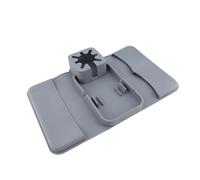 Jelquix Multifunctional Food Grade Silicone Couch Cup Holder, Sofa Armrest Tray, Living Room Tray with Pockets for Drinks, Phone, Remote Control, Snacks, Tablets, Pens & Glasses (Gray)