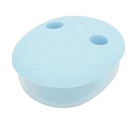 Jelquix No Mess Snack Container, Built in Finger Lid Proof Snack Box, Silicone Gasket Container with Storage Function, Ideal for Kids Travel, School & Office (Blue)