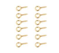 Jelquix Precise Eye Pins Durable Alloy Thread Eye Hooks for Jewelry Making, 200Pcs, Gold/Silver/Bronze, Resin/Wood Crafting (Gold)