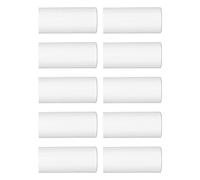 Jelquix Printable Thermosensitive Thick Paper Rolls for Small Printer,10Pcs White Thermal Paper Rolls, for Work and Study,for Web Pages/Text Documents/DIY Edits