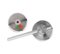 Jelquix Privacy Indicator Door Lock, Restroom WC Toilet Lock with Red Green Vacant Engaged Sign Zinc Alloy Stainless Steel for Public Restrooms Airport Office