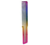Jelquix Professional Electroplate Hair Cutting Comb for Salon Easy Operation for Individual, Non-Irritating Material Hair Styling Comb for Barber Shops, ABS 8.1 X 1.6in