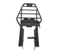 Jelquix Rear Luggage Rack, Seamless Welded Iron Replacement Rack, Chrome Plating with Bungee Cord Support, Ideal for Monkey Z50 Z50J Z50A, Additional Storage Capacity (Black)