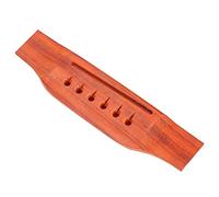Jelquix Rosewood Guitar Bridge Saddle, 6 String Acoustic Guitar Bridge Replacement with Smooth Grinding, Perfect Sound Transfer, Ideal for Repair & Maintenance