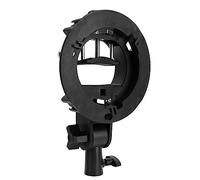 Jelquix S Type Bracket Holder for Mount, Lightweight & Compact Design, Ideal for Flash Accessories, ABS Material, Black, 1 Unit