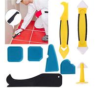 Jelquix Silicone Sealant Scraper Efficient Hand Operated Tool for Home Enthusiasts 8PCS Plastic Silicon Spatula for Beautifying and Sealing Cracks