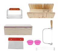 Jelquix Silicone Soap Mold Cutter Set with Scale Marks for Soap Making Bread DIY Tool Kit, Electric Oven Microwave Oven Safe, for Kitchen Accessory