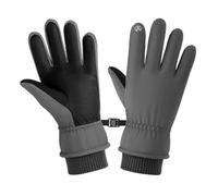 Jelquix Ski Gloves, Winter Gloves Insulated with Touchscreen Fingers for Skiing Cycling Hiking Snowball Fights Camping (Grey Thickened)