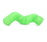 Jelquix Small Animal Play Tunnel Retractable Toy for Interactive Fun with Mink, Guinea Pig, Chinchilla, 10cm Diameter, Durable PP Material (Green)