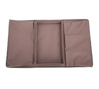 Jelquix Sofa Armrest TV Remote Control Organizer Durable Armchair Couch Bag with Cup Holder Tray for Living Room Office Dorm Bedroom, Oxford Cloth (Brown)