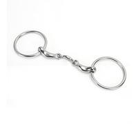 Jelquix Stainless Steel Ring Snaffle Bit for Adult Horses, 115mm Diameter | Scientifically Curved Comfort Design, Slick No Burr Surface, Horse Bit for Training