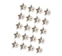 Jelquix Star Shape Rivet Stud Button Shiny Plating Anti-Rust Clothes Decoration for Enthusiasts (Zinc Alloy)