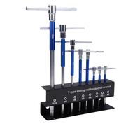 Jelquix T Handle Wrench Set Chrome Vanadium Steel Metric Hex Spinner for Vehicles Maintenance and Repair, 8 Essential Sizes with Ball Ends for Automotive or Bike Repairs, Alloy Steel 8pc Set