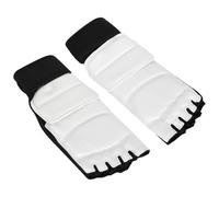 Jelquix Taekwondo Foot Guard, Extended 22cm Ankle Support, Wear Soft PU and Thickened EVA Pad Foot Guard, Ideal for Adults and Children Kickboxing Gym Training (M 34-35)