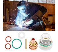 Jelquix TIG Torch Kit High Visibility Welding Torch Accessories Provides Uniform Gas for WP9 WP20 Argon Arc Welding Perfect for Small Jobs Material:Glass,Copper,Rubber (1.6mm)