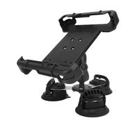 Jelquix Triple Suction Cup Tablet Mount, Aluminum Alloy Nylon Anti Shake Marine Boat Holder with Premium Springs, Ideal for Secure Tablet Support