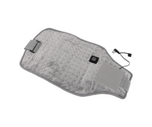 Jelquix USB Powered Heating Waist Wrap, Adjustable Temperature Thermal Pad, Fast Heating Therapy Belt with Multifunctional Design, Ideal for Waist, Neck, Knee & Shoulder (Light Gray)