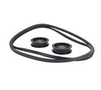Jelquix V Idler Pulley, Flat Idler Pulley Kit, Replacement for XT1 XT2 Series with Drive Belt, Ideal for Lawn Mower Tractor, 756-05024 756-05032 754-05027