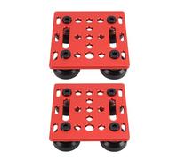 Jelquix V Wheel Plate, 2 Pack Aluminum Alloy Gantry Rod Plate with 4 Solid POM Wheels, Compatible with 2020V Series Aluminum Extrusion for CNC Machine and 3D Printer