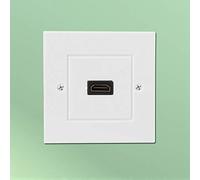 Jelquix White Wall Plate Panel for High Definition Home Theater Installation in Hotel Office ABS 3.3"